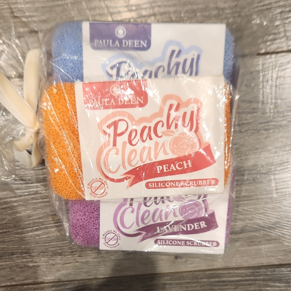 NWT Set Of 5 Paula Deen Silicone Dish Scrubber Set 5 Flavors